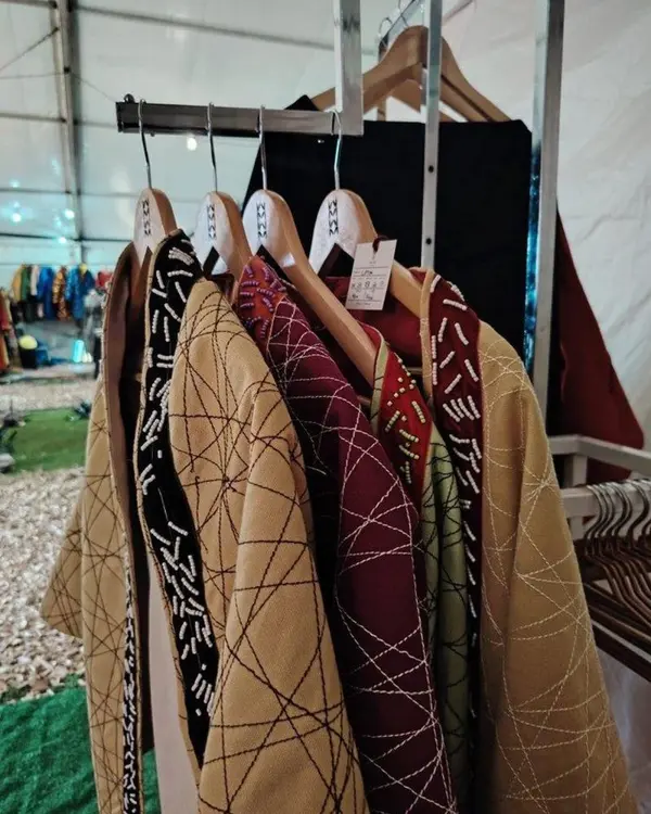 Hand-stitched jacket